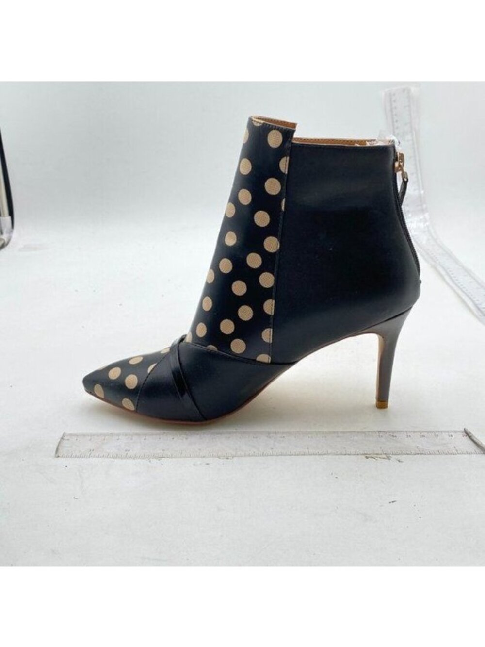 Women Heeled Ankle Booties, Pointed Toe Stiletto High Heel Fashion Ankle Black